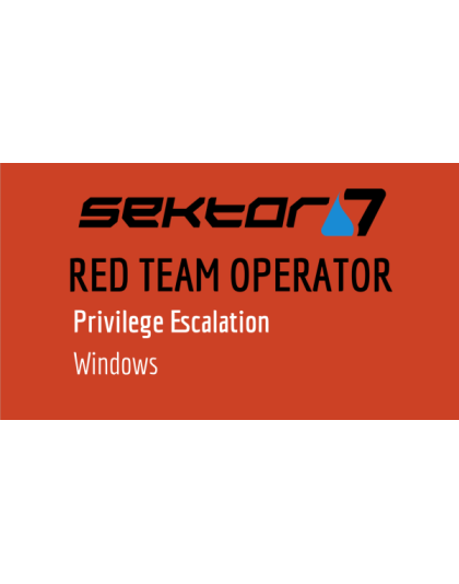 RED TEAM Operator : Privilege Escalation in Windows Course